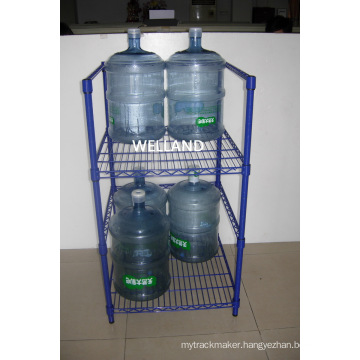 Adjustable Epoxy Coated Metal Water Bottle Display Rack